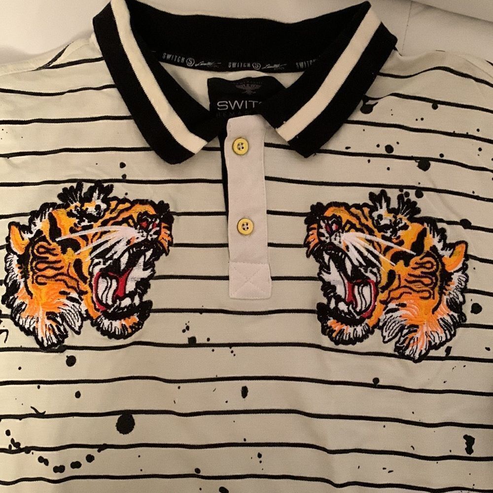 Switch Remarkable Limited Edition Embroidered Polo Shirt Size 4XL